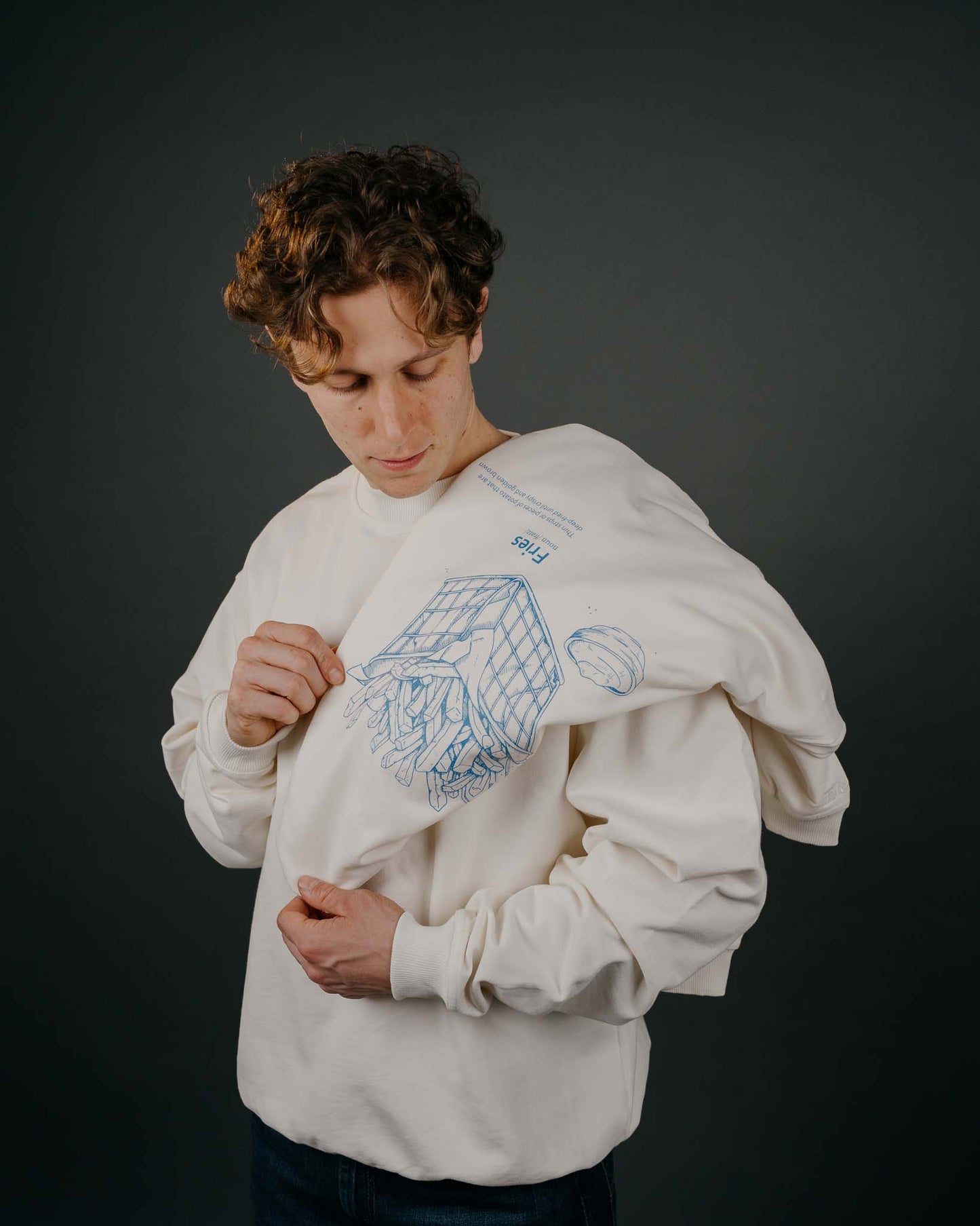 BITES by ELERO FRIES SWEATER